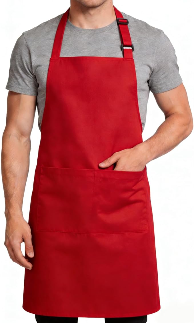 Large Chef Apron for Men and Women, Cooking Kitchen Aprons by Cardkiss