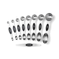 Magnetic Measuring Spoons Set, 9-Piece Stainless Steel by Fsdifly