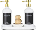 Ronasip Set of 5 Kitchen Soap Dispenser Set 16 Oz Glass Hand Dish Soap Dispenser by Unknown