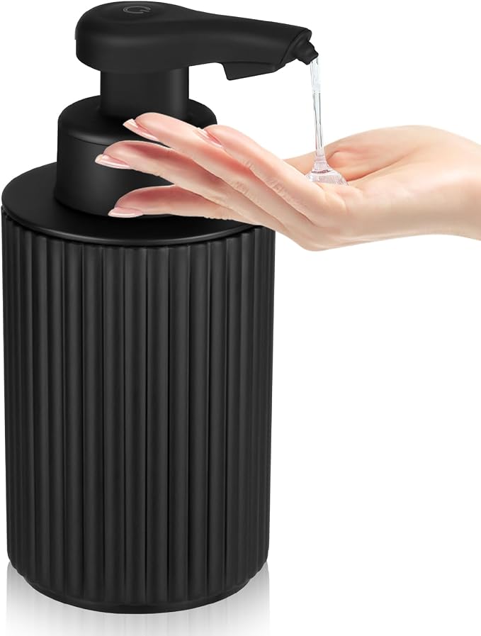 Automatic Soap Dispenser Liquid Touchless: 9oz Black Plastic by PHNEEMSAUTOMATICSOAPDISPENSER