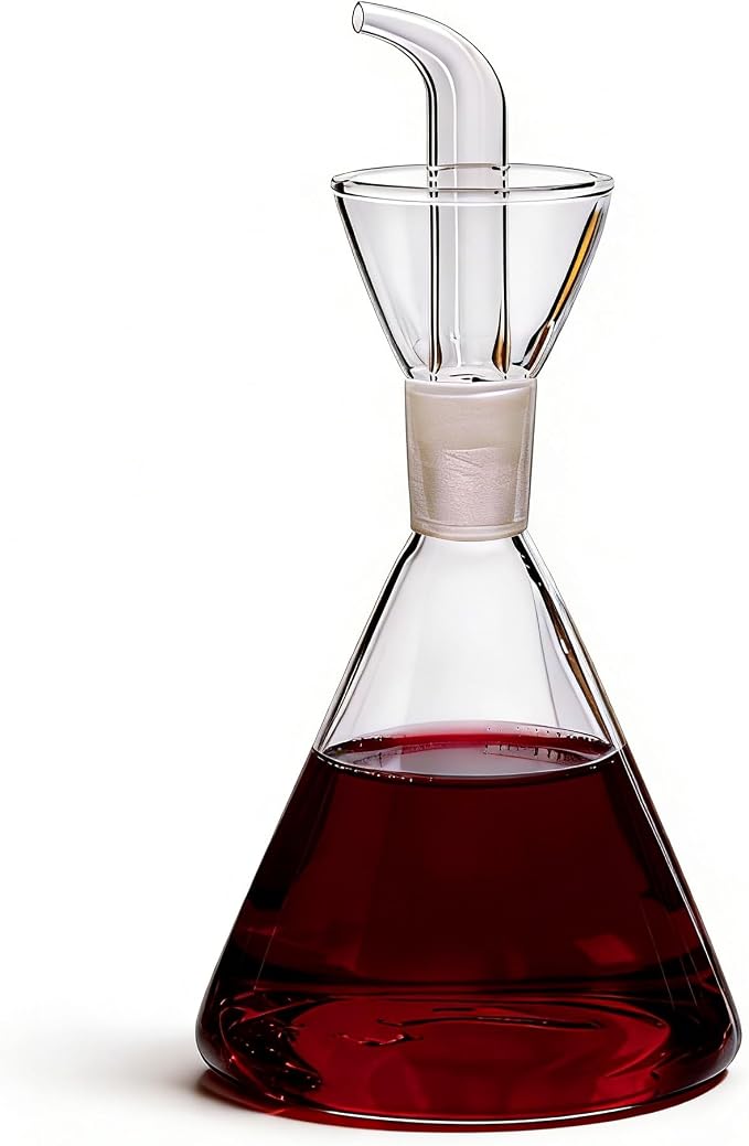 ELETON Conical Borosilicate Glass Olive Oil Dispenser – Non Drip Oil Bottle - Image 4