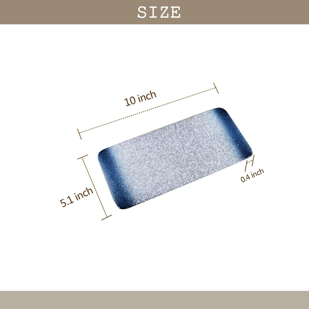 Sushi Plates, Ceramic Rectangular Platters Serving Trays Set, Sushi