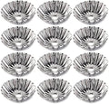 12 Pcs Aluminum Alloy Mini Tart & Pie Pan Set - Cake Cup Jelly Mold