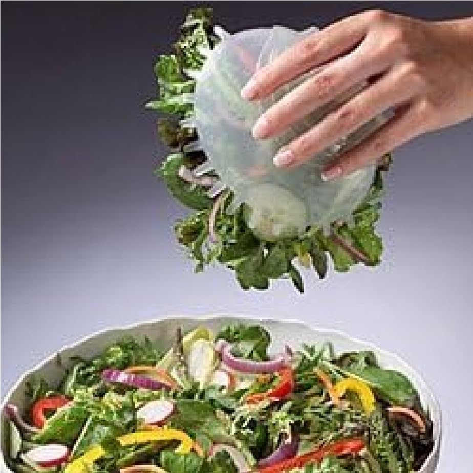 Snapi The Single Handed Salad Server, Tangerine, Rubber, Pack of 2