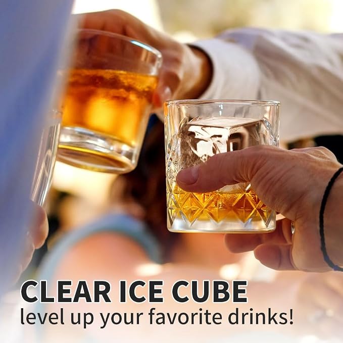 Clear Ice Cube Tray for Whiskey: FDDBI 2Inch Clear Ice Cube Maker - Image 4