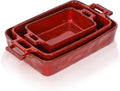 VICRAYS Ceramic Bakeware Set, Porcelain Rectangular Baking Dish, Baking Pan by VicraysCeramic