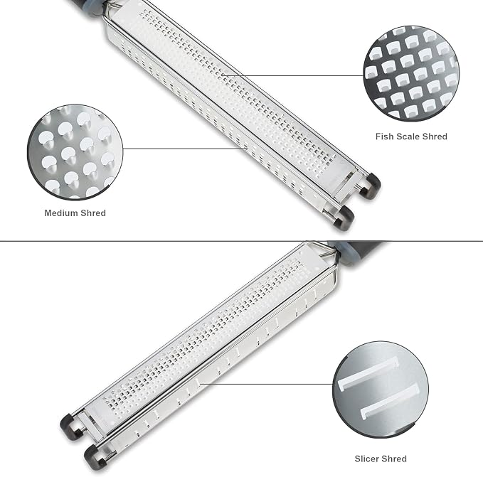 3 in 1 Cheese Grater Zester Citrus Lemon 304 Stainless Steel Zester Versatile - Image 3