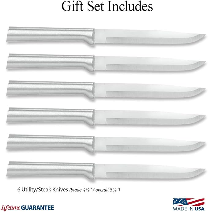 Rada Cutlery Six Utility/Steak Knives Gift Set, 6-Piece Knife Set, Stainless - Image 2