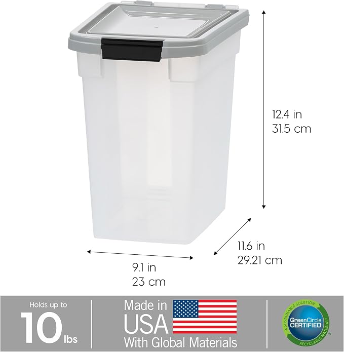 IRIS USA Airtight Dog Food Storage Container, WeatherPro, - Image 3