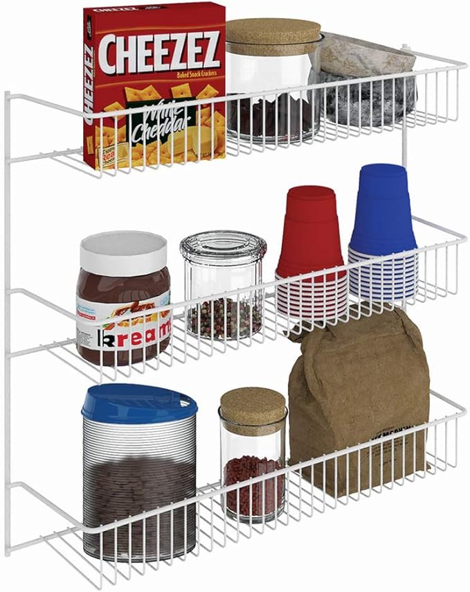 ClosetMaid 3-Tier Hanging Wall Mounted Metal Rack - Image 4