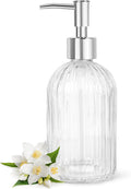 Topsky Stripe Glass Soap Dispenser by HomeandKitchenNO1