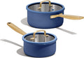 CAROTE 1.5QT & 3.0QT Stainless Steel Saucepan Set, Tri Ply Stainless Steel by CAROTE
