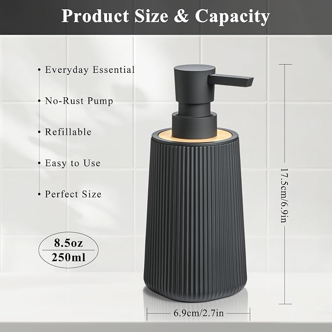 Black Hand Soap Dispenser Set - Image 7