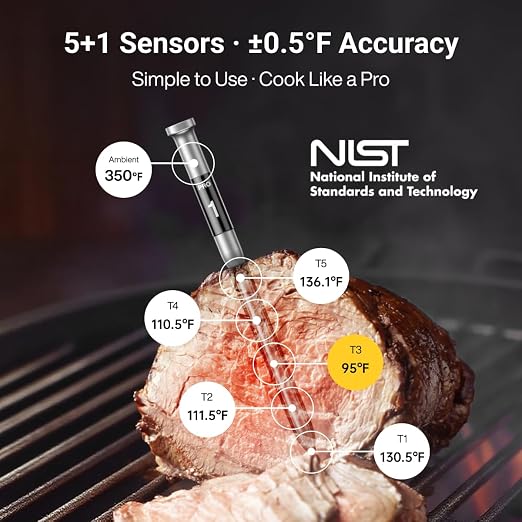 ThermoMaven 3000FT Smart Wireless Meat Thermometer, Sub-1G Long Range, 6 - Image 4