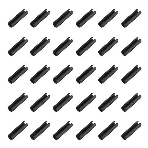 MECCANIXITY 120Pcs Slotted Split Roll Pins 3/50 Inch Dia. 6/25 Inch Length by MECCANIXITY
