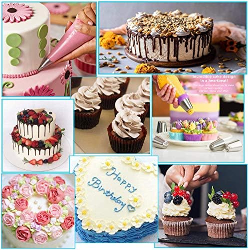 Makmeng Cake Decorating Tools Supplies Kit - 368Pcs Baking Supplies