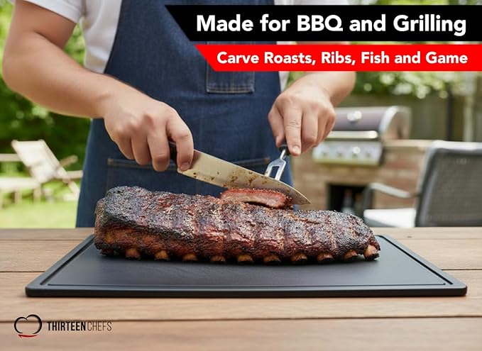 Commercial Grade Large 20 x 15 Black Cutting Board - Image 3
