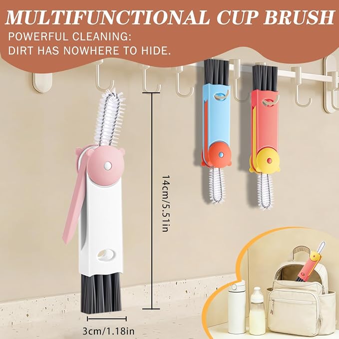 3 in 1 Cup Lid Cleaning Brush, Deep Clean Tool - Image 5