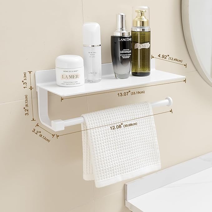 Paper Towel Holder Wall Mount for Bathroom Hand Towel Holder for Bathroom Black - Image 3