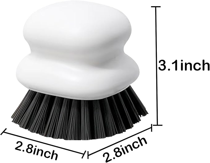 Dish Brush with Handle, Kitchen Scrub Brushes - Image 4