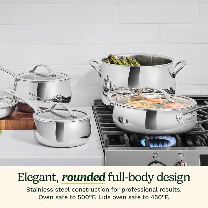 Cuisinart 12-Piece PureClad™ Triple-Ply Stainless Steel Cookware Set - Image 4