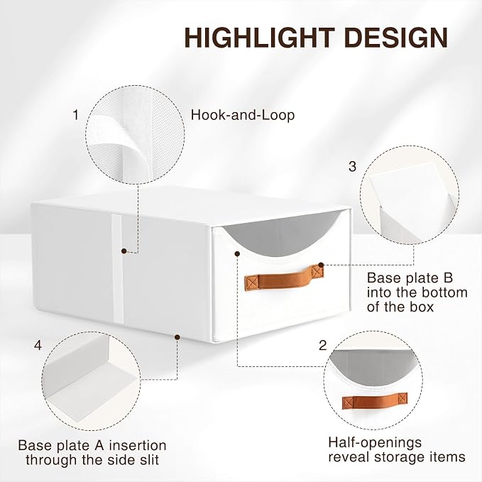 Homsorout Stackable Storage Drawers - Image 5