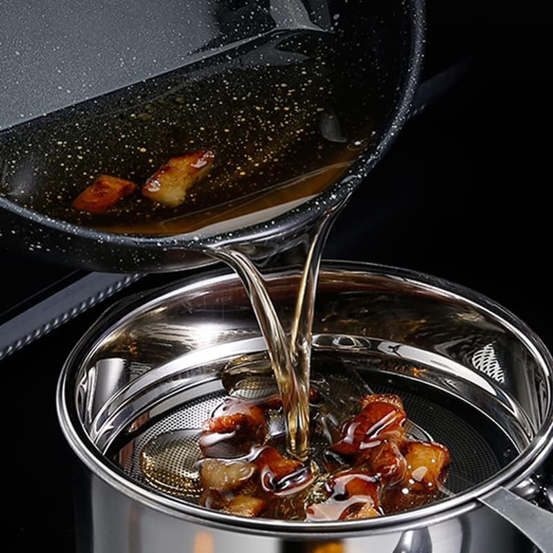 Bacon Grease Container with Strainer 60 oz for Kitchen Saver with Tray
