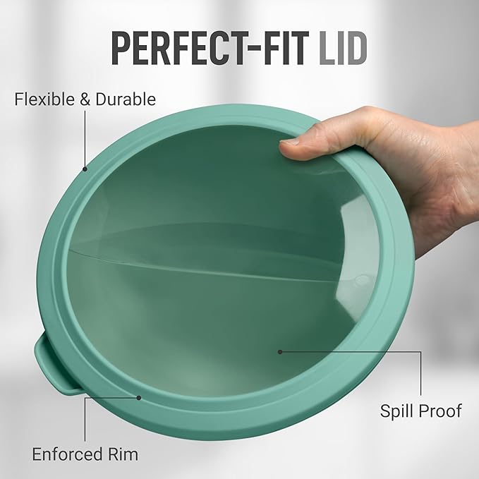 Zulay Kitchen 12 Piece Plastic Mixing Bowls - Image 3