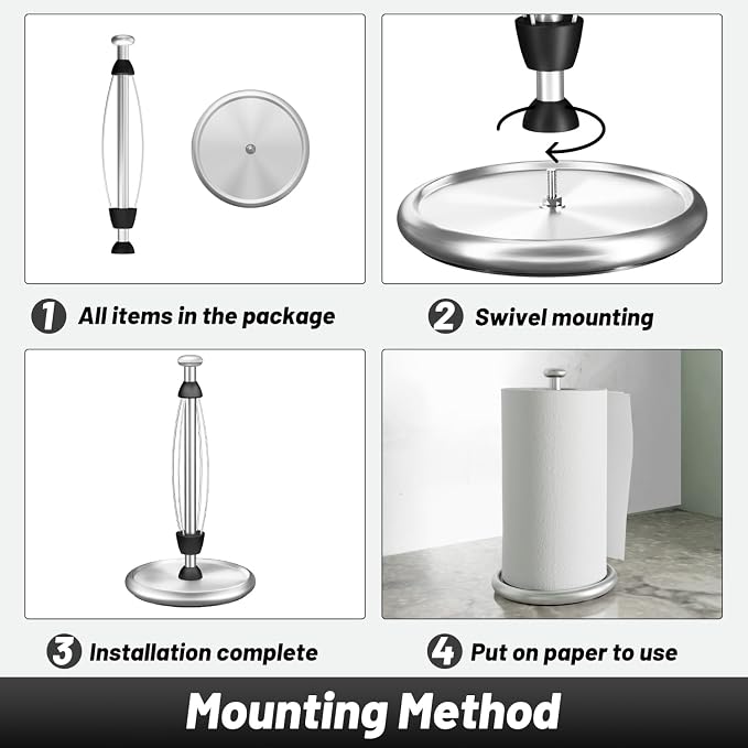 VEHHE Simply Tear Paper Towel Holder Countertop - Image 5