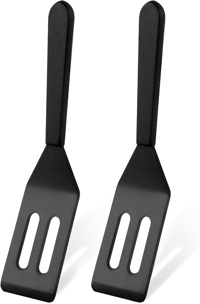 【2 Pack】Kunovo Small Spatula for Nonstick Cookware Mini Spatulas for kitchen Use by Kunovo
