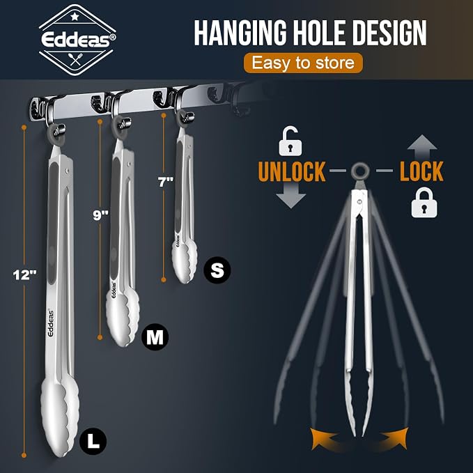 EDDEAS Tongs For Cooking - Image 7