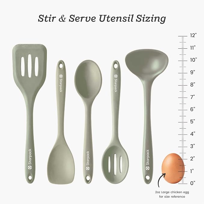 Starpack 'Stir & Serve' Silicone Cooking Utensils Set - Image 4