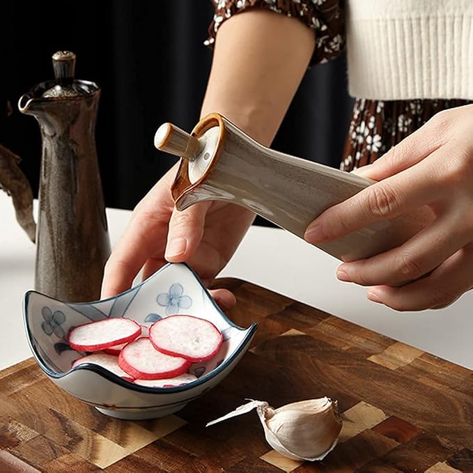 Small Ceramic Olive Oil Dispenser Bottle - Image 2