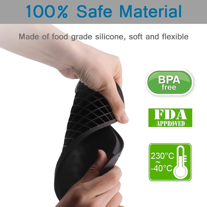 Silicone Mini Ice Cube Trays 3 Pack, 160 Crushed Ice Cube Molds Easy Release - Image 2