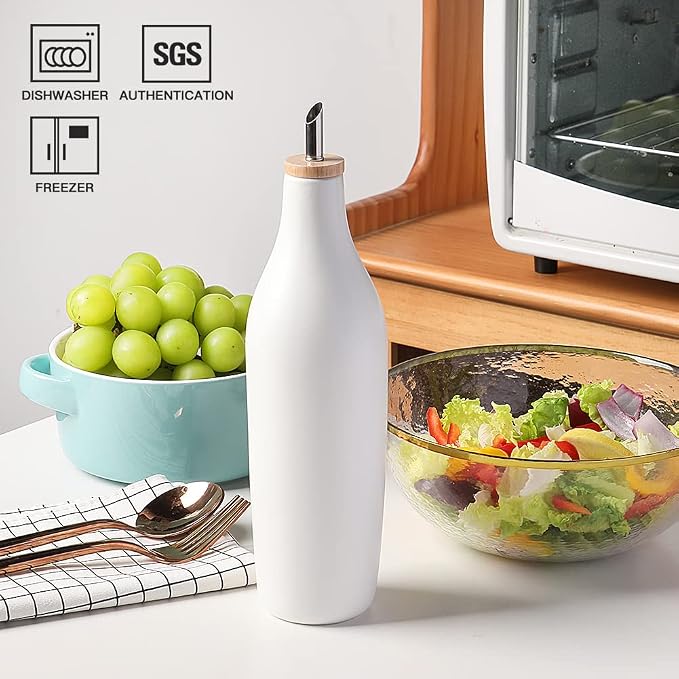 Sweejar Matte Ceramic Olive Oil Dispenser Bottles - Image 5