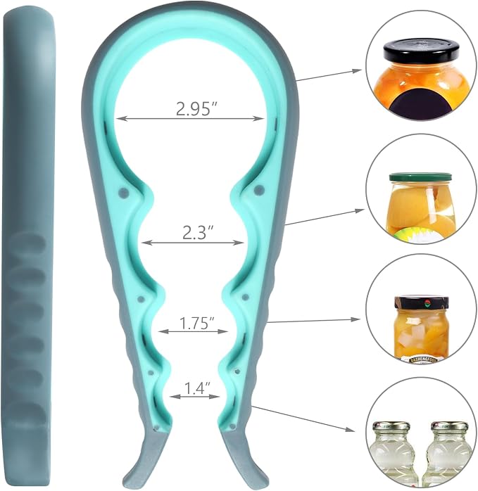 Jar Opener, 5 in 1 Multi Function Can Opener Bottle Opener Kit - Image 2