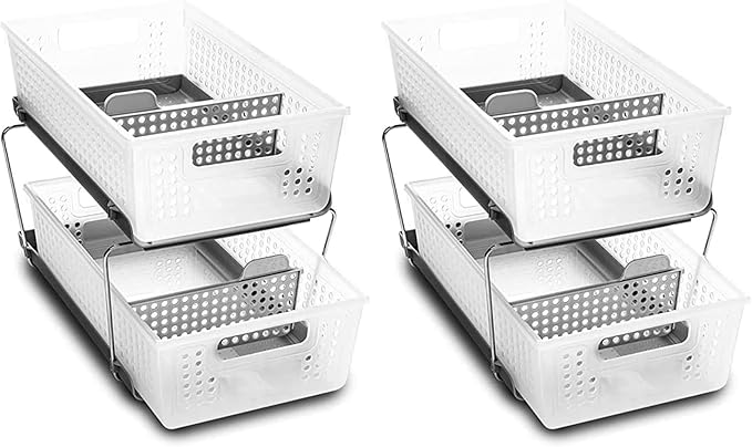 madesmart 2 Tier Bath Organizer, Undersink Storage by madesmart%C2%AE