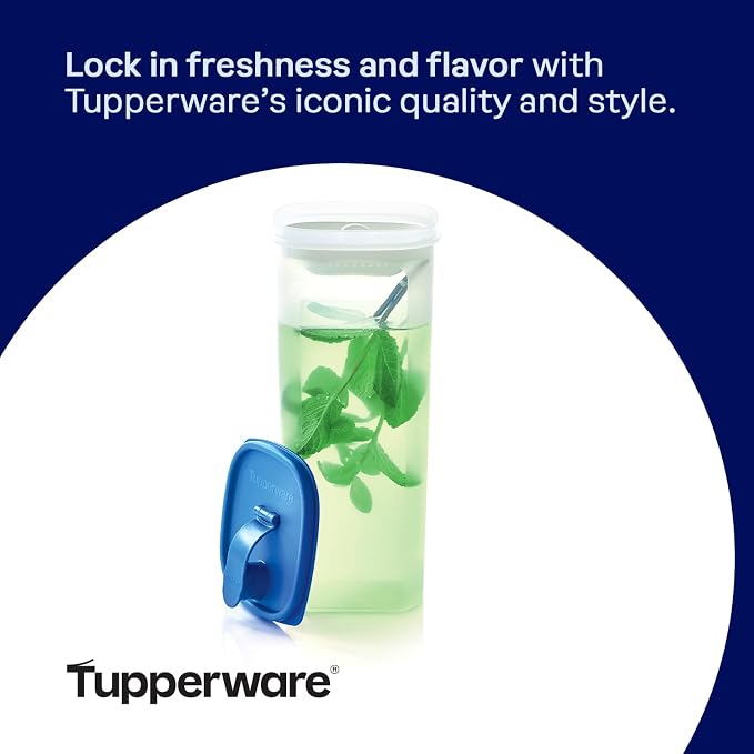 Tupperware Slim Line 2-Pitcher Set in Blue, Dishwasher Safe and BPA Free - Image 5