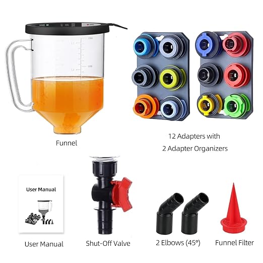 STONESTAR Engine Oil Funnel Kit, 18-Piece No Spill Oil Funnel Set - Image 4