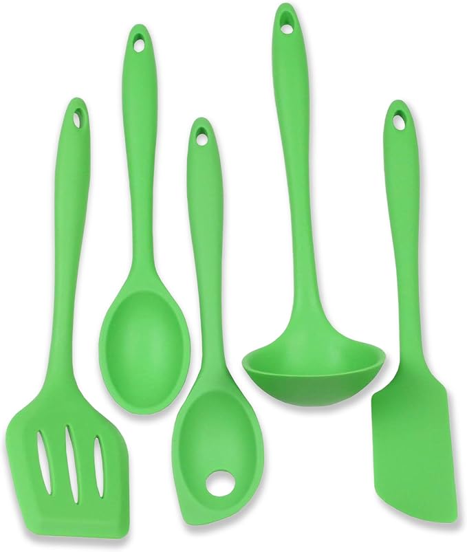 Chef Craft Premium Silicone Kitchen Tool and Utensil Set, 5 Piece by ChefCraft