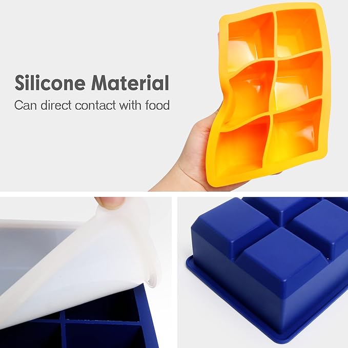 Excnorm Silicone Ice Cube Trays 3 Pack - Image 3