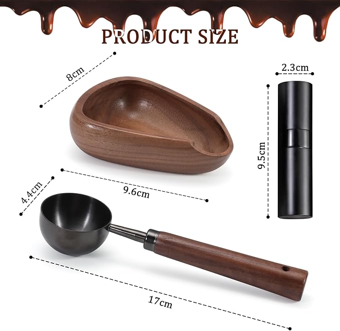 3pcs Coffee Bean Dosing Cup Set - Image 3