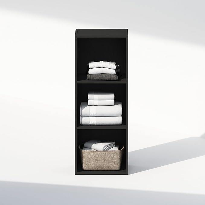 Furinno Reed Closet Organizers and Storage, 3-Tier Closet Organizer, Open Shelf - Image 5