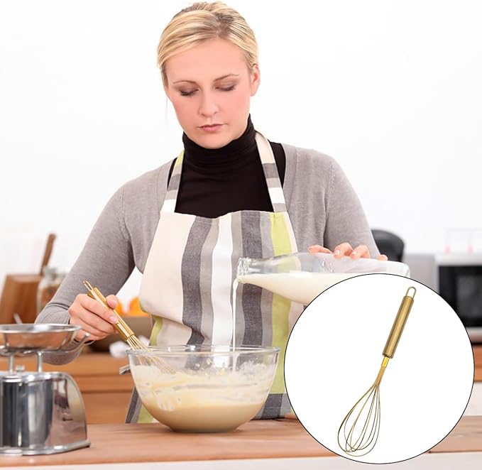 Gold Flour Sifter Baking Tool Set, findTop Stainless Steel 4-Piece Kit - Image 7