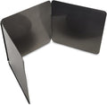 HIC Kitchen 3-Sided Splatter Guard, Non-Stick Carbon Steel, Heat Safe, Folds by HIC