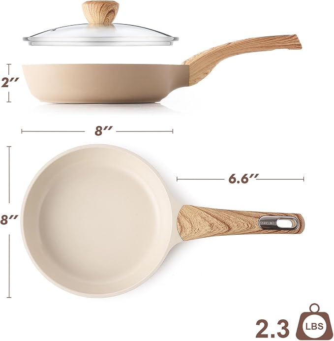 SENSARTE Ceramic Nonstick Frying Pan Skillet - Image 9