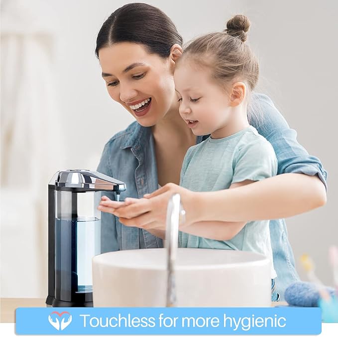 Secura 17oz Automatic Liquid Soap Dispenser, Touchless Battery Operated Hand - Image 3