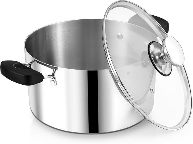 8 Quart 3-Ply Cooking Stock Pot by PPCHEF