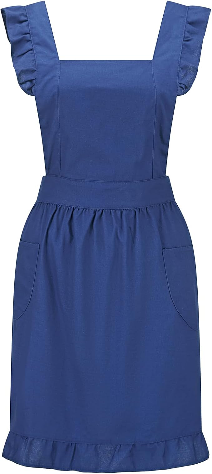 Hyzrz Retro Adjustable Ruffle Aprons by Hyzrz