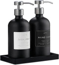 Glass Soap Dispenser Set of 2 by Unknown